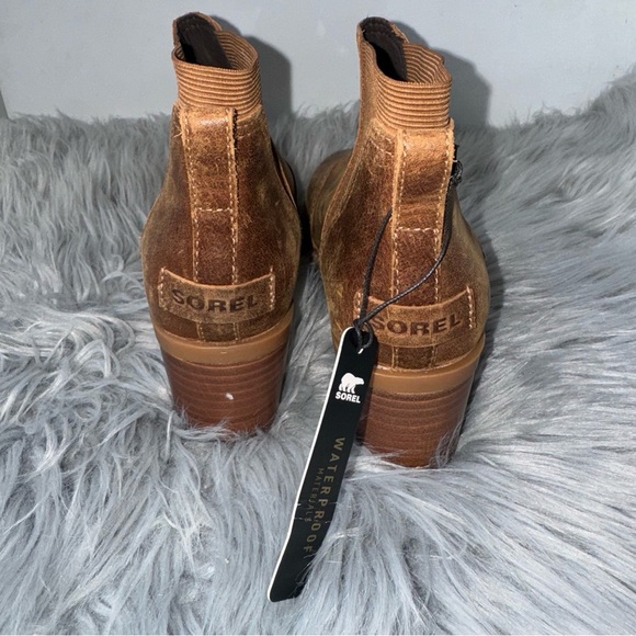 NWOT Women’s Sorel Cate Chelsea brown boots size 7 - Picture 3 of 7
